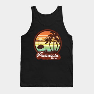 Pensacola Florida Fl Retro Summer Vacation Souvenir Tank Top